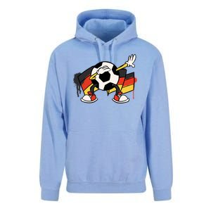 Dabbing Germany Soccer Ball Unisex Surf Hoodie