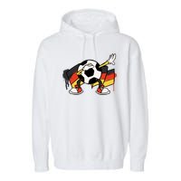 Dabbing Germany Soccer Ball Garment-Dyed Fleece Hoodie