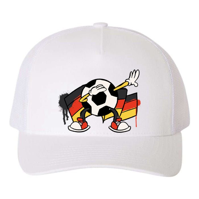 Dabbing Germany Soccer Ball Yupoong Adult 5-Panel Trucker Hat