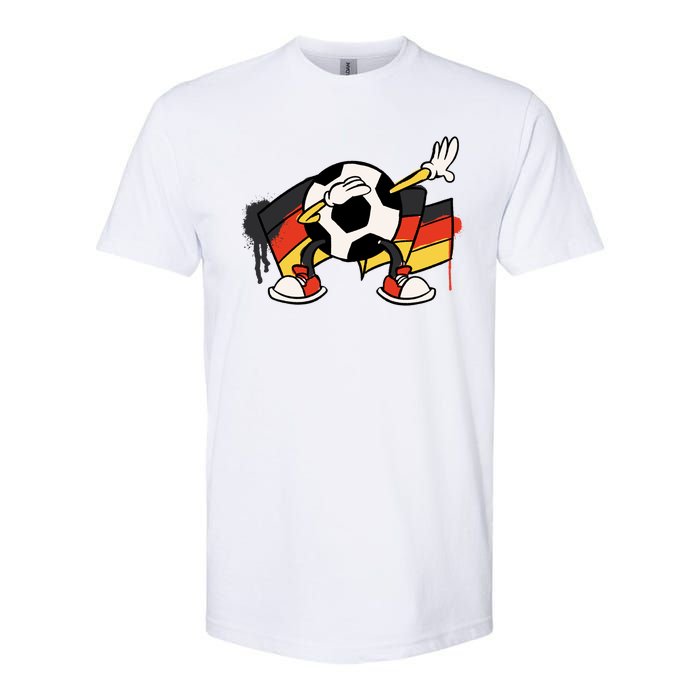 Dabbing Germany Soccer Ball Softstyle CVC T-Shirt