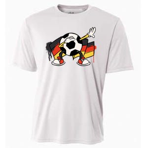 Dabbing Germany Soccer Ball Cooling Performance Crew T-Shirt