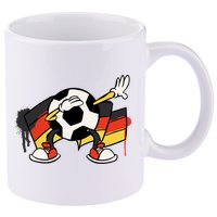Dabbing Germany Soccer Ball 11oz C Handle Ceramic Mug