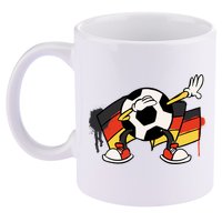 Dabbing Germany Soccer Ball 11oz C Handle Ceramic Mug