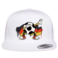 Dabbing Germany Soccer Ball Flat Bill Trucker Hat