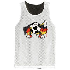 Dabbing Germany Soccer Ball Mesh Reversible Basketball Jersey Tank