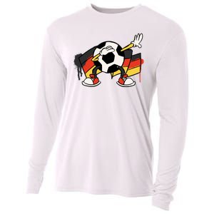 Dabbing Germany Soccer Ball Cooling Performance Long Sleeve Crew