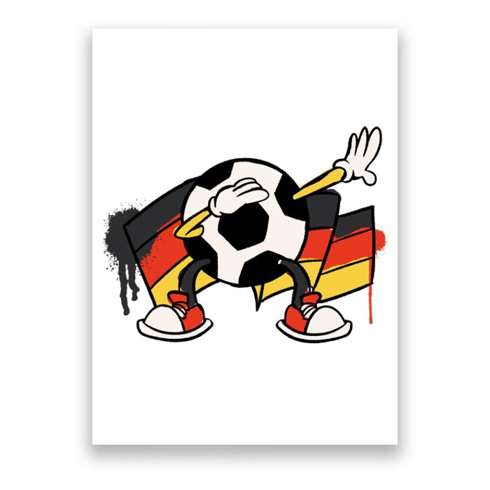 Dabbing Germany Soccer Ball Poster