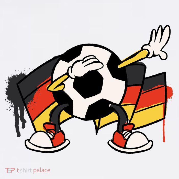 Dabbing Germany Soccer Ball Premium T-Shirt