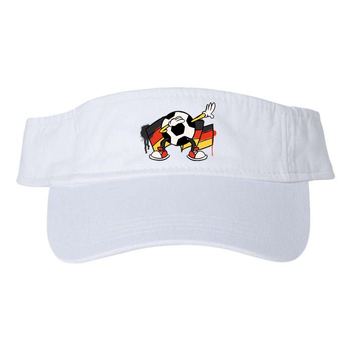 Dabbing Germany Soccer Ball Valucap Bio-Washed Visor