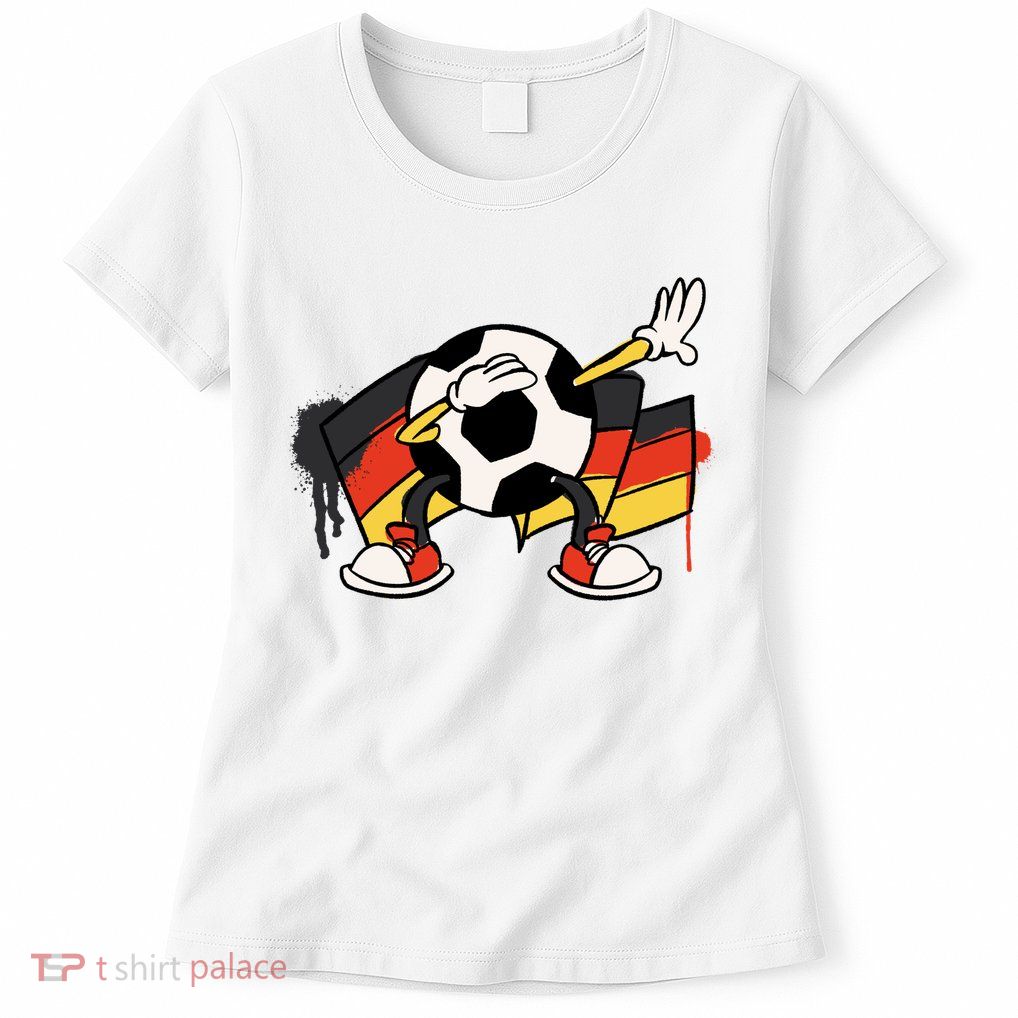 Dabbing Germany Soccer Ball Womens T-Shirt