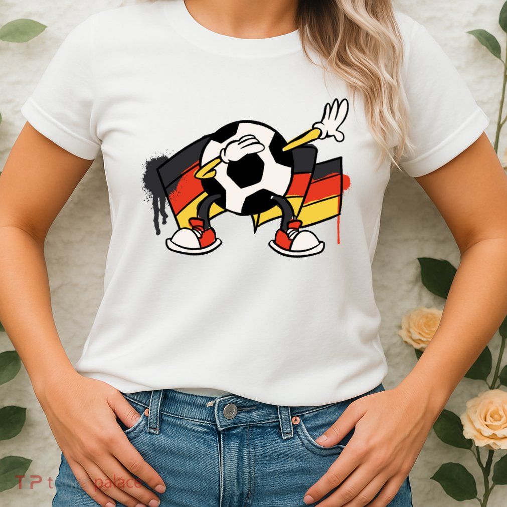 Dabbing Germany Soccer Ball Womens T-Shirt