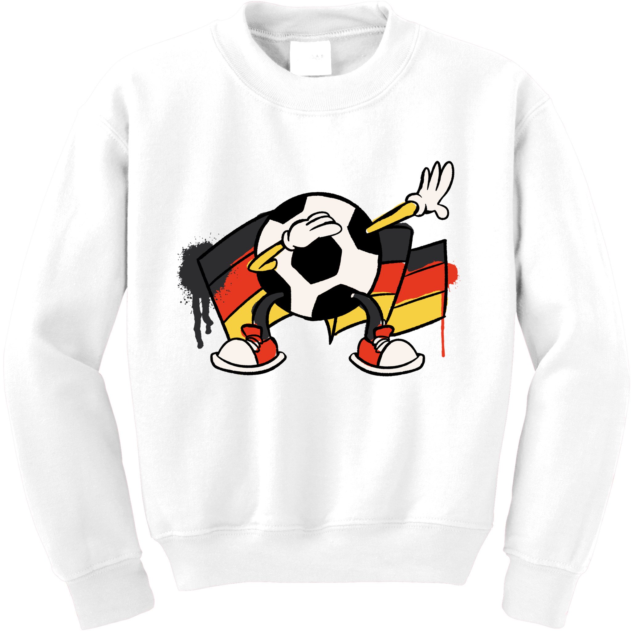 Dabbing Germany Soccer Ball Kids Sweatshirt
