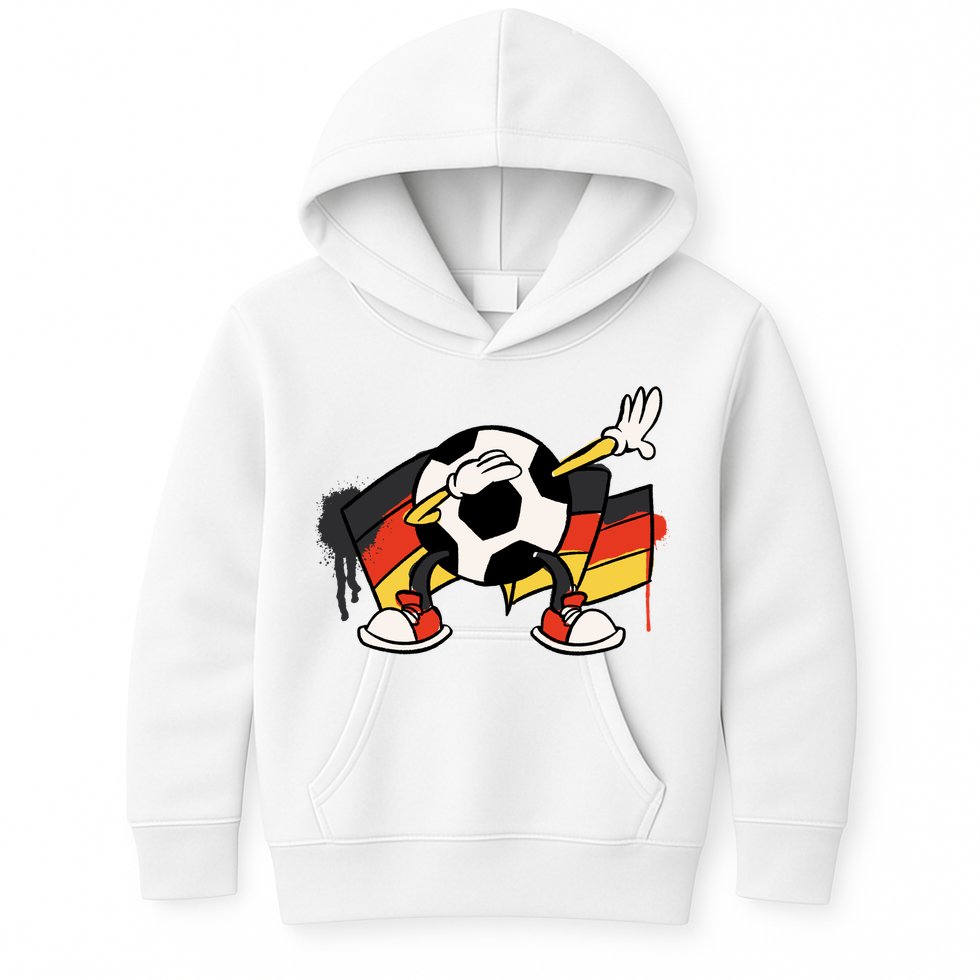 Dabbing Germany Soccer Ball Kids Hoodie