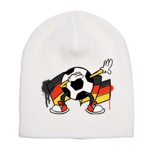 Dabbing Germany Soccer Ball Short Acrylic Beanie