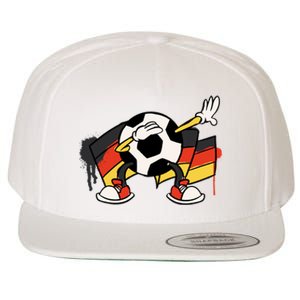 Dabbing Germany Soccer Ball Wool Snapback Cap