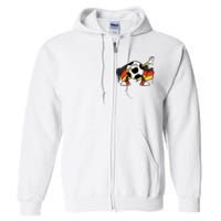 Dabbing Germany Soccer Ball Full Zip Hoodie