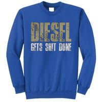 Diesel Gets Stuff Done Great Gift Truck Driver Gas Tool Engine Meaningful Gift Sweatshirt