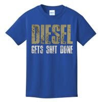 Diesel Gets Stuff Done Great Gift Truck Driver Gas Tool Engine Meaningful Gift Kids T-Shirt