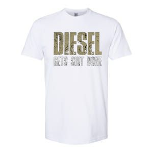 Diesel Gets Stuff Done Great Gift Truck Driver Gas Tool Engine Meaningful Gift Softstyle CVC T-Shirt