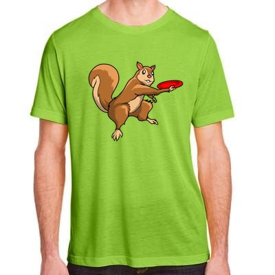 Disc Golf Squirrel Frolf Frisbee Golf Disc Gift Adult ChromaSoft Performance T-Shirt