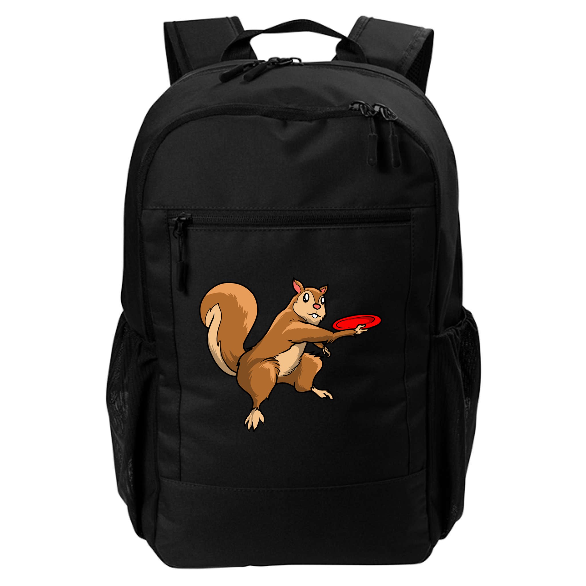Disc Golf Squirrel Frolf Frisbee Golf Disc Gift Backpack