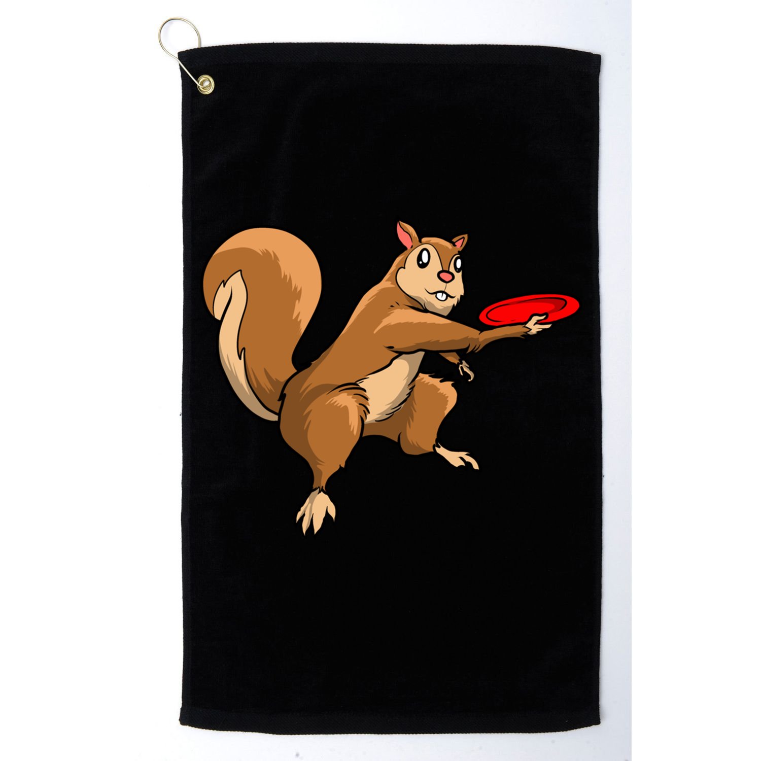 Disc Golf Squirrel Frolf Frisbee Golf Disc Gift Golf Towel