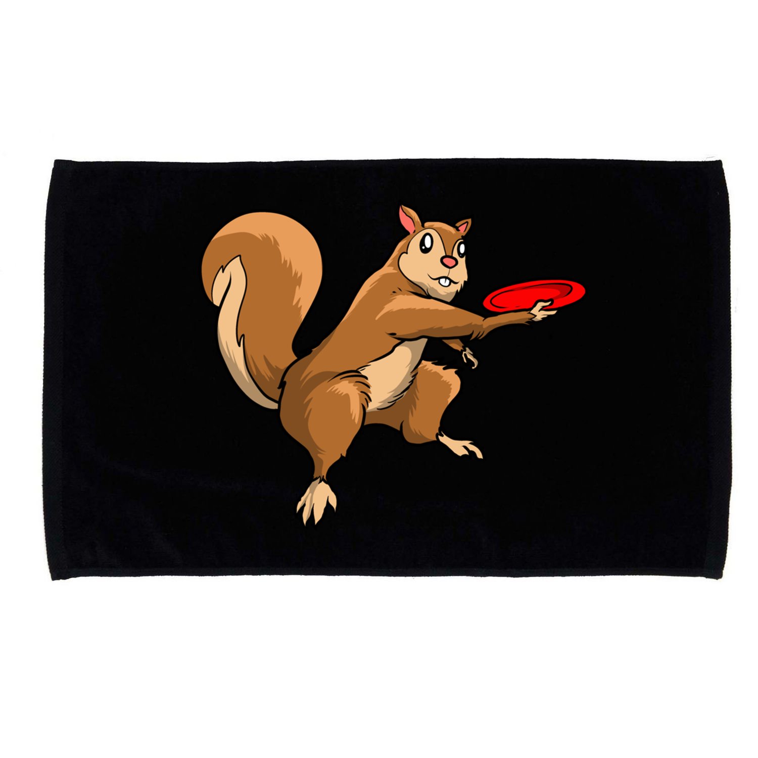 Disc Golf Squirrel Frolf Frisbee Golf Disc Gift Microfiber Hand Towel
