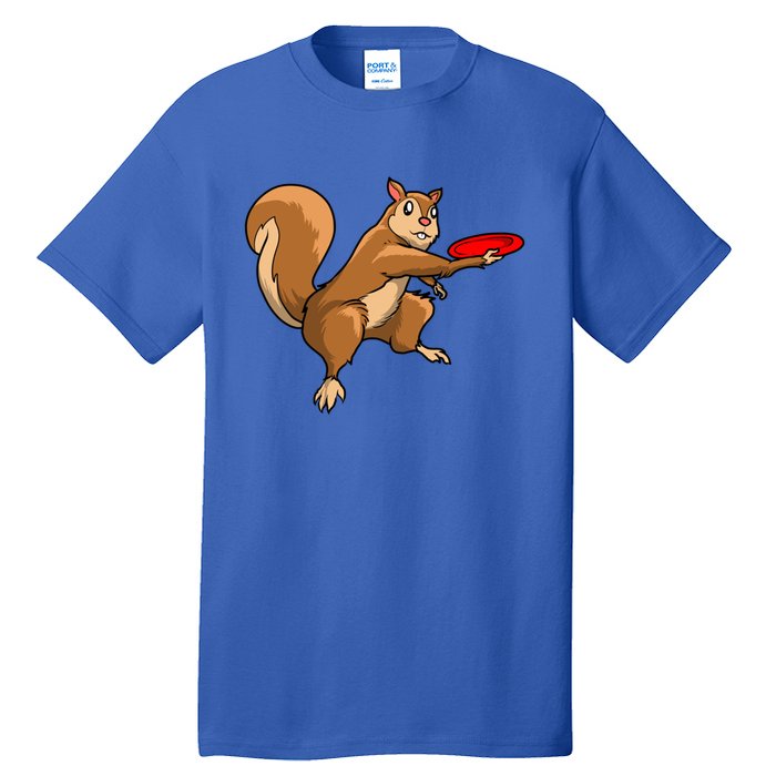 Disc Golf Squirrel Frolf Frisbee Golf Disc Gift Tall T-Shirt