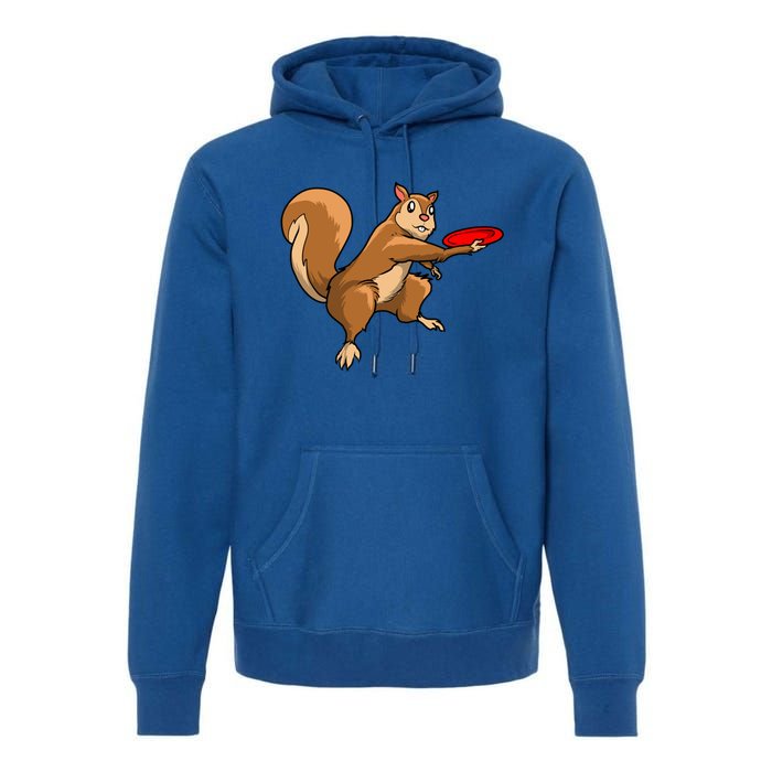 Disc Golf Squirrel Frolf Frisbee Golf Disc Gift Premium Hoodie