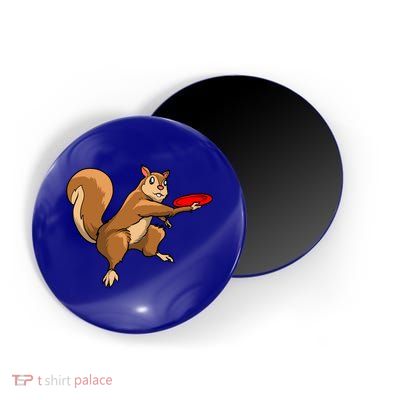 Disc Golf Squirrel Frolf Frisbee Golf Disc Gift Magnet