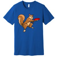 Disc Golf Squirrel Frolf Frisbee Golf Disc Gift Premium T-Shirt