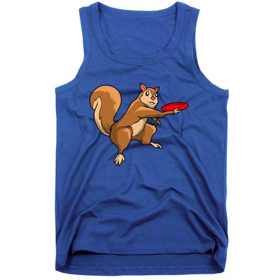 Disc Golf Squirrel Frolf Frisbee Golf Disc Gift Tank Top