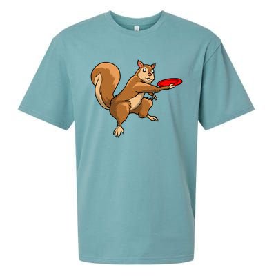 Disc Golf Squirrel Frolf Frisbee Golf Disc Gift Sueded Cloud Jersey T-Shirt