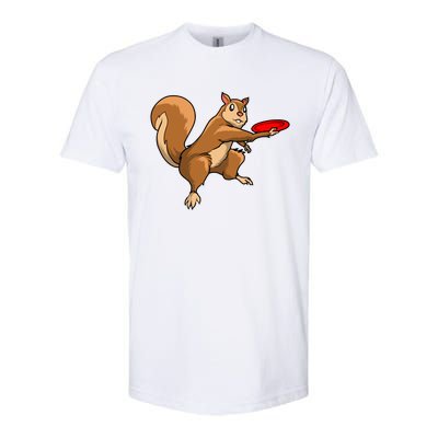 Disc Golf Squirrel Frolf Frisbee Golf Disc Gift Softstyle CVC T-Shirt