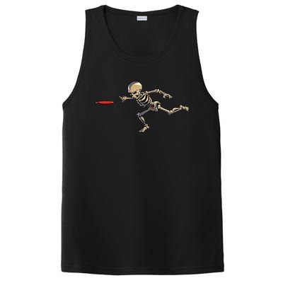 Disc Golfing Skeleton Halloween Disc Golf Halloween PosiCharge Competitor Tank