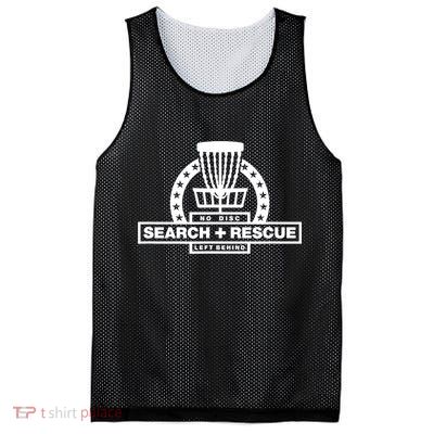 Disc Golf Search and Rescue, Disc Golf Gift, Funny Disc Golf Mesh Reversible Basketball Jersey Tank