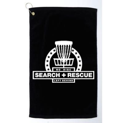 Disc Golf Search and Rescue, Disc Golf Gift, Funny Disc Golf Platinum Collection Golf Towel