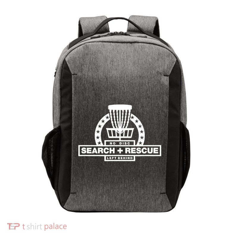 Disc Golf Search and Rescue, Disc Golf Gift, Funny Disc Golf Vector Backpack