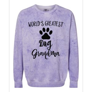 Dog Grandma Sweat Greatest Dog Grandma Gifts Colorblast Crewneck Sweatshirt