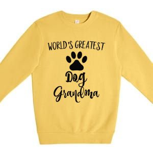 Dog Grandma Sweat Greatest Dog Grandma Gifts Premium Crewneck Sweatshirt