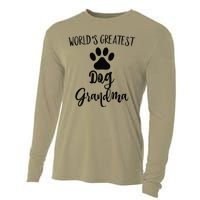 Dog Grandma Sweat Greatest Dog Grandma Gifts Cooling Performance Long Sleeve Crew