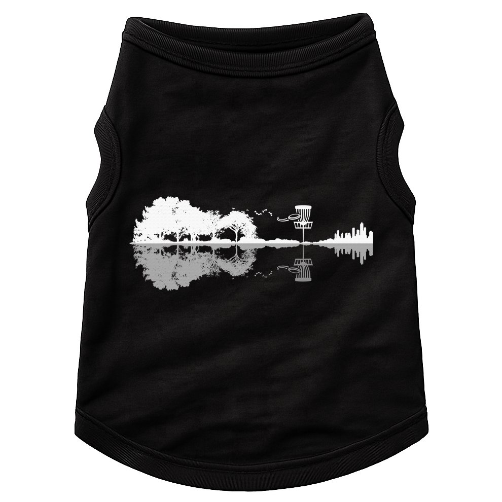 Disc Golf Sunset Guitar Guitarist Player Golfing Golfer Gift Doggie Tank