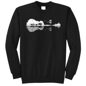 Disc Golf Sunset Guitar Guitarist Player Golfing Golfer Gift Sweatshirt