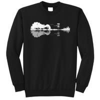 Disc Golf Sunset Guitar Guitarist Player Golfing Golfer Gift Sweatshirt