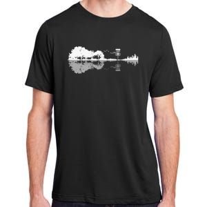 Disc Golf Sunset Guitar Guitarist Player Golfing Golfer Gift Adult ChromaSoft Performance T-Shirt