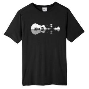 Disc Golf Sunset Guitar Guitarist Player Golfing Golfer Gift Tall Fusion ChromaSoft Performance T-Shirt