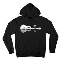 Disc Golf Sunset Guitar Guitarist Player Golfing Golfer Gift Tall Hoodie