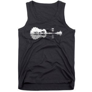 Disc Golf Sunset Guitar Guitarist Player Golfing Golfer Gift Tank Top