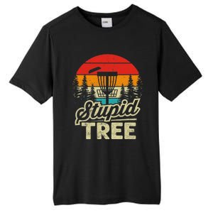 Disc Golf Stupid Tree Funny retro Golf Swing Tall Fusion ChromaSoft Performance T-Shirt