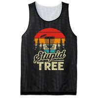 Disc Golf Stupid Tree Funny retro Golf Swing Mesh Reversible Basketball Jersey Tank